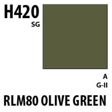 Mr Hobby Aqueous Hobby Colour H420 RLM80 Olive Green